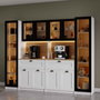 Hanah Home Nero Quad 1600-224 Coffee Stand Blanco